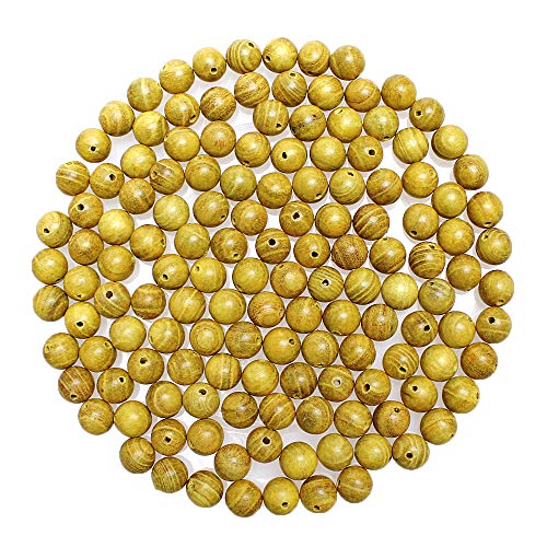 200 Stück 6 mm Holzperlen, natürlich, goldenes Holz, rund, lose Perlen für Schmuckherstellung, DIY, Handwerk, Armband, Halskette 200 Stück 6 mm Holzperlen, natürlich, goldenes Holz, rund, lose Perlen für Schmuckherstellung, DIY, Handwerk, Armband, Halskette von UBJSFASASND