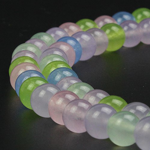 8 mm große, natürliche, vierfarbige Jade-Edelsteine, rund, lose Perlen für Schmuckherstellung 8 mm große, natürliche, vierfarbige Jade-Edelsteine, rund, lose Perlen für Schmuckherstellung von UBJSFASASND