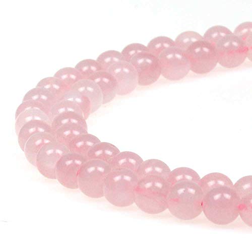 8 mm natürlicher Madagaskar-Rosenquarz-Edelstein, rund, lose Perlen für Schmuckherstellung 8 mm natürlicher Madagaskar-Rosenquarz-Edelstein, rund, lose Perlen für Schmuckherstellung von UBJSFASASND