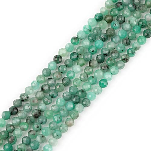 GEM-Inside AA, 3 mm, natürlicher grüner Smaragd, Quarz, facettiert, rund, winzig, kleine Abstandshalter, Perlen für Schmuckherstellung, Armbänder, Ohrringe, Charms, voller Strang, 38,1 cm GEM-Inside AA, 3 mm, natürlicher grüner Smaragd, Quarz, facettiert, rund, winzig, kleine Abstandshalter, Perlen für Schmuckherstellung, Armbänder, Ohrringe, Charms, voller Strang, 38,1 cm von UBJSFASASND