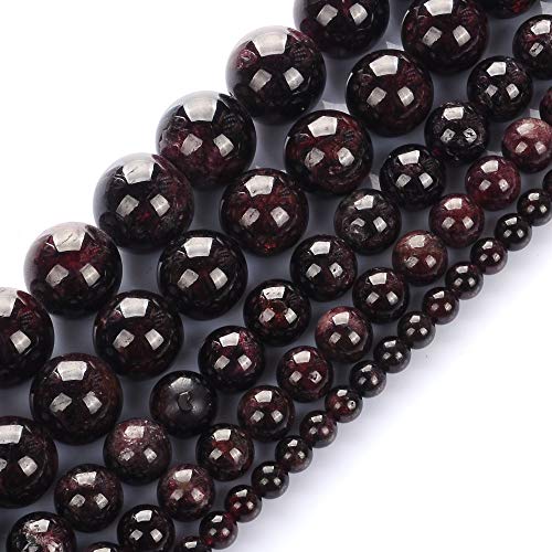 Natürliche 2 mm Granat-Edelsteinperlen, rund, lose Edelsteinperlen für Schmuckherstellung, Strang, 38,1 cm Natürliche 2 mm Granat-Edelsteinperlen, rund, lose Edelsteinperlen für Schmuckherstellung, Strang, 38,1 cm von UBJSFASASND