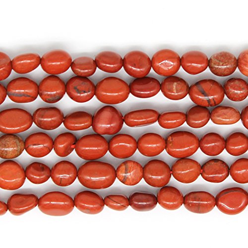 Natürliche unregelmäßige Steinperlen, 6–8 mm, roter Jaspis, Energiekristall für Schmuckherstellung, Armband, Halskette Natürliche unregelmäßige Steinperlen, 6–8 mm, roter Jaspis, Energiekristall für Schmuckherstellung, Armband, Halskette von UBJSFASASND