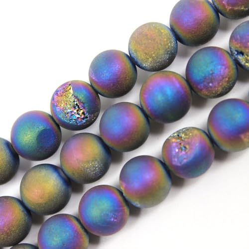 Rare Collection Natursteinperlen, schwarzer Achat, rund, lose Perlen für Schmuckherstellung, DIY, Armband, Halskette, 8 mm Rare Collection Natursteinperlen, schwarzer Achat, rund, lose Perlen für Schmuckherstellung, DIY, Armband, Halskette, 8 mm von UBJSFASASND