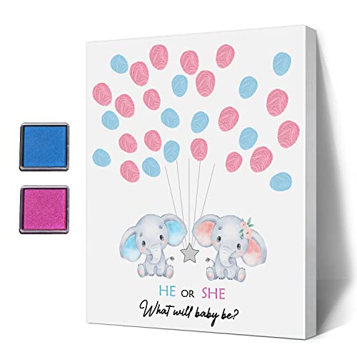 UBLURO Gästebuch mit Elefanten-Giraffen-Thema, Fingerabdruck, Babyparty, Gästebuch, Baum, Leinwand,Junge oder Mädchen, Geschlecht offenbaren, Dekorationen, personalisiertes alternatives Gästebuch UBLURO Gästebuch mit Elefanten-Giraffen-Thema, Fingerabdruck, Babyparty, Gästebuch, Baum, Leinwand,Junge oder Mädchen, Geschlecht offenbaren, Dekorationen, personalisiertes alternatives Gästebuch von UBLURO