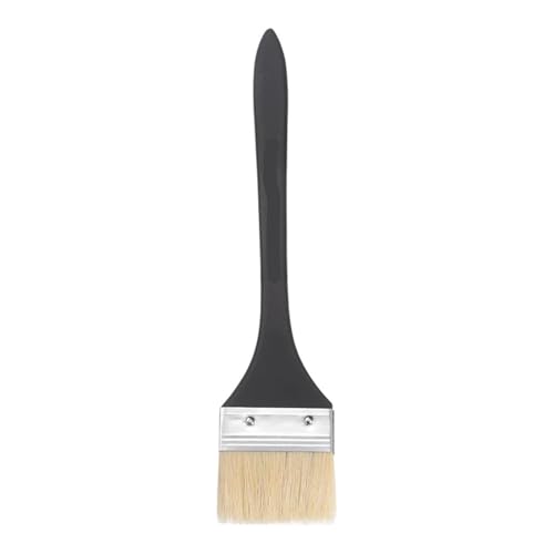 4 Stück kleine Pinsel mit Naturborsten und Holzgriff, Malwerkzeug for Flecken, Wand, Tür, Schrank, Möbel Für Wasserbasierte Farben(Bristle Width 15mm) von UBOHUZ