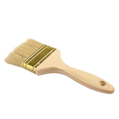 5 stücke Pinsel 1/1.5/2/2.5/3/4 Zoll Griff Wand Und Möbel Werkzeug Malerei Set Für Wasserbasierte Farben(3 Inch) von UBOHUZ