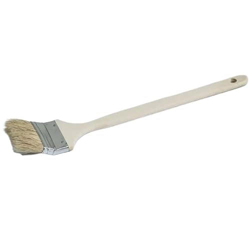 6 stücke Heizkörper Pinsel Langen Griff Ellenbogen Marine Massivholz Gemischt Schwein Mähne Haar Reinigung Werkzeug Wand Malerei Für Wasserbasierte Farben(Size 1) von UBOHUZ