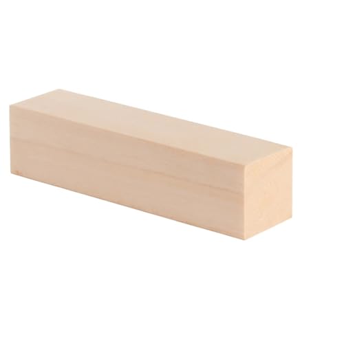 Linde Schnitzblock 10/24 Stück DIY Lindenholz-Schnitzblock, natürlicher Weichholz-Schnitzblock, unbehandelter Holzblock, Anfänger-Holzhandwerk, Kunstbedarf Für Holzschnitzerei(Wood color-12 Pcs) von UBOHUZ