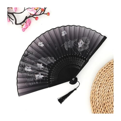 UBOHUZ Faltfächer Mit Quasten 1PC Retro Folding Fan Mit Quasten Klassische Hand Fans Dekoriert Handwerk for Dance Party Für Geburttag, Party(Color 03) von UBOHUZ