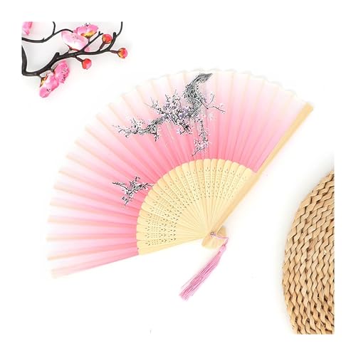 UBOHUZ Faltfächer Mit Quasten 1PC Retro Folding Fan Mit Quasten Klassische Hand Fans Dekoriert Handwerk for Dance Party Für Geburttag, Party(Color 16) von UBOHUZ