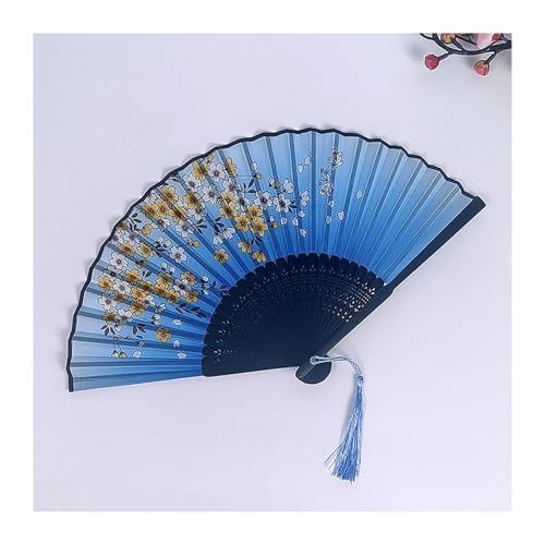UBOHUZ Faltfächer Mit Quasten 1PC Retro Folding Fan Mit Quasten Klassische Hand Fans Dekoriert Handwerk for Dance Party Für Geburttag, Party(Color 21) von UBOHUZ