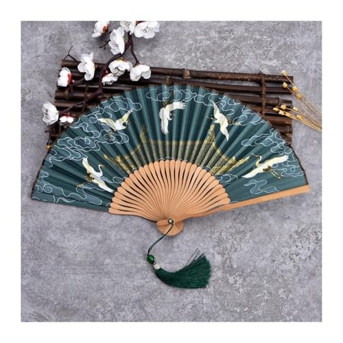 UBOHUZ Faltfächer Mit Quasten 2 Pcs Damen Tragbare Kleine Dance Fan Folding Fan Mit Quasten for Party-Event Für Geburttag, Party(Color 01) von UBOHUZ