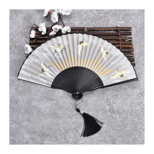 UBOHUZ Faltfächer Mit Quasten 2 Pcs Damen Tragbare Kleine Dance Fan Folding Fan Mit Quasten for Party-Event Für Geburttag, Party(Color 05) von UBOHUZ