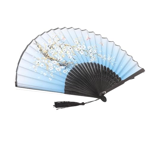 UBOHUZ Faltfächer Mit Quasten Faltfächer mit Quasten, Hochzeitsparty, Tanzrequisiten, Home-Office-Dekoration Für Geburttag, Party(Color 02) von UBOHUZ