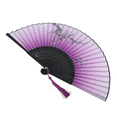 UBOHUZ Faltfächer Mit Quasten Faltfächer mit Quasten, Hochzeitsparty, Tanzrequisiten, Home-Office-Dekoration Für Geburttag, Party(Color 03) von UBOHUZ