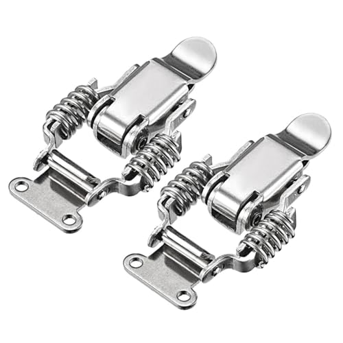 UBOHUZ Kniehebelspanner 10 Stück Edelstahl 201 Druckfeder Zugknebelverschluss Klemme 68mm lang Für Den Maschinenbetrieb, Zimmerei UBOHUZ Kniehebelspanner 10 Stück Edelstahl 201 Druckfeder Zugknebelverschluss Klemme 68mm lang Für Den Maschinenbetrieb, Zimmerei von UBOHUZ