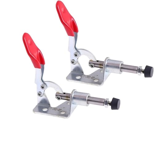 UBOHUZ Kniehebelspanner 4/6 Stück 45 kg Knebelklemme, Schnellspanner, Zugfunktion, vertikale/horizontale Klemmen, Handwerkzeug for die Holzbearbeitung Für Den Maschinenbetrieb, Zimmerei(Silver-4 pcs) UBOHUZ Kniehebelspanner 4/6 Stück 45 kg Knebelklemme, Schnellspanner, Zugfunktion, vertikale/horizontale Klemmen, Handwerkzeug for die Holzbearbeitung Für Den Maschinenbetrieb, Zimmerei(Silver-4 pcs) von UBOHUZ