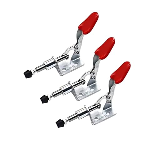 UBOHUZ Kniehebelspanner 6-teiliges vertikales Knebelklemmen-Handwerkzeug, vertikale Klemme, Schnellspanner, Zugfunktion, vertikales/horizontales Handwerkzeug Für Den Maschinenbetrieb, Zimmerei von UBOHUZ