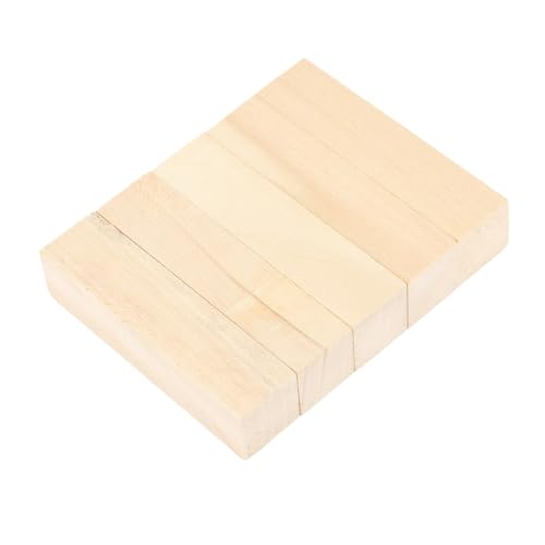 UBOHUZ Linde Schnitzblock 10 Stück Lindenholz-Schnitzblöcke-Set, Schnitzrohlinge, unbehandeltes Holz, Schnitzblöcke, Schnitzblock-Set Für Holzschnitzerei von UBOHUZ