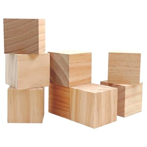 UBOHUZ Linde Schnitzblock 24 Stück Holzwürfel for Basteln, unfertiger natürlicher quadratischer Holzblock for Wohndekoration, Künstlerbedarf, DIY-Projekt Für Holzschnitzerei UBOHUZ Linde Schnitzblock 24 Stück Holzwürfel for Basteln, unfertiger natürlicher quadratischer Holzblock for Wohndekoration, Künstlerbedarf, DIY-Projekt Für Holzschnitzerei von UBOHUZ