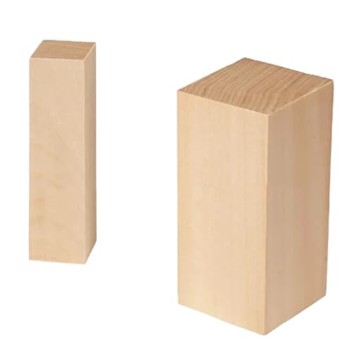 UBOHUZ Linde Schnitzblock 5 stücke/10 stücke/15 stücke DIY Handgemachte Log Material Bausteine ​​Geschnitzte Rechteckige Linde Lieferungen Kit Für Holzschnitzerei(Wood color-10PCS) von UBOHUZ