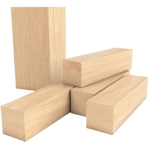 UBOHUZ Linde Schnitzblock 5-teiliger Holzschnitzblock, 2 Größen, tragbarer, unbehandelter Holzblock, Lindenholz-Schnitzblock for Anfänger, Heimwerkerhandwerk Für Holzschnitzerei UBOHUZ Linde Schnitzblock 5-teiliger Holzschnitzblock, 2 Größen, tragbarer, unbehandelter Holzblock, Lindenholz-Schnitzblock for Anfänger, Heimwerkerhandwerk Für Holzschnitzerei von UBOHUZ