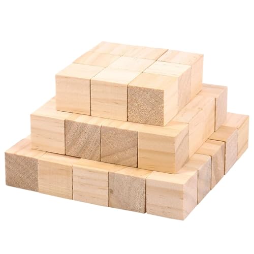 UBOHUZ Linde Schnitzblock 6/50Pcs Linde Carving Block Natürliche Kork DIY Holz Handwerk Tragbare Carving Kunst Liefert Für Holzschnitzerei(Brown-50Pcs) von UBOHUZ