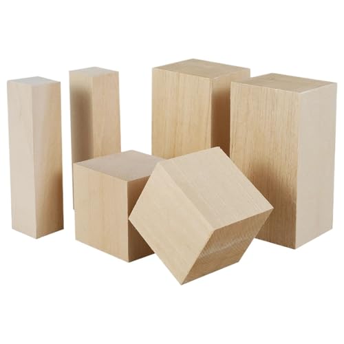 UBOHUZ Linde Schnitzblock 6Pcs Linde Holz Block Natürliche Glatte Holz Carving Block Unfinished Holz Block Carving Whittling DIY Für Holzschnitzerei UBOHUZ Linde Schnitzblock 6Pcs Linde Holz Block Natürliche Glatte Holz Carving Block Unfinished Holz Block Carving Whittling DIY Für Holzschnitzerei von UBOHUZ