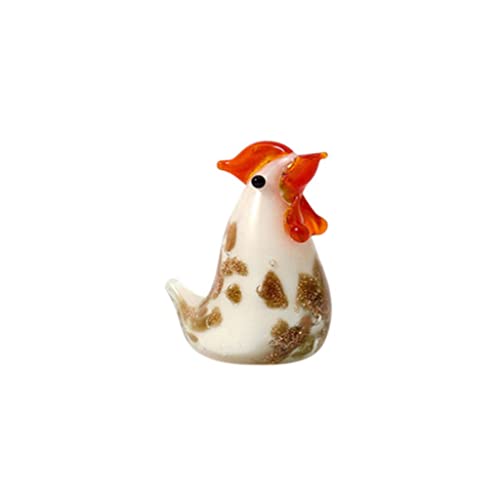UBRESVILA Glasornamente, kreative Küken, Hahn, Glasperlen, bunte Tiere, Schreibtisch-Ornamente, große kleine Hühner, Statue, Miniaturen, Wohnzimmer, Heimdekoration, Kristallornamente UBRESVILA Glasornamente, kreative Küken, Hahn, Glasperlen, bunte Tiere, Schreibtisch-Ornamente, große kleine Hühner, Statue, Miniaturen, Wohnzimmer, Heimdekoration, Kristallornamente von UBRESVILA