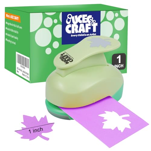 UCEC Motivstanzer Ahornblatt 1 Zoll, Papierstanzer Motivlocher Blätter Stanzer, Ahornblatt Stanzer – Robuster Stanzer für Kinder & Erwachsene, Perfekt für Basteln, Scrapbooking, Karten – Herbst UCEC Motivstanzer Ahornblatt 1 Zoll, Papierstanzer Motivlocher Blätter Stanzer, Ahornblatt Stanzer – Robuster Stanzer für Kinder & Erwachsene, Perfekt für Basteln, Scrapbooking, Karten – Herbst von UCEC