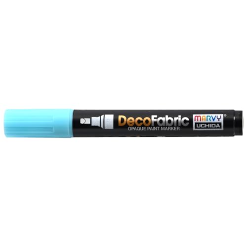 UCHIDA Decofabric Marker, 223-S, fluoreszierendes Blau, geruchlos, lichtecht von UCHIDA