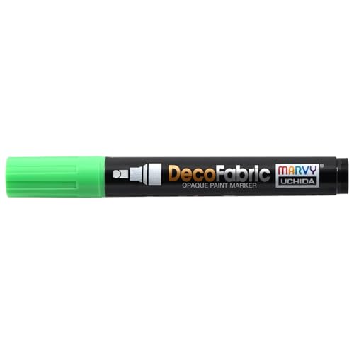 UCHIDA Decofabric Marker, 223-S, fluoreszierendes Grün, geruchlos, lichtecht von UCHIDA