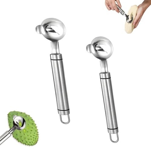 UCK-KIT Cactus Peeler Löffel, Edelstahl Cactus Thorn Remover, Cactus Peeler -Werkzeug Mit Langem Griff, Multifunktionales Kaktus -Peeling -Messer -Werkzeug, Manueller Nudelschneider,2pcs UCK-KIT Cactus Peeler Löffel, Edelstahl Cactus Thorn Remover, Cactus Peeler -Werkzeug Mit Langem Griff, Multifunktionales Kaktus -Peeling -Messer -Werkzeug, Manueller Nudelschneider,2pcs von UCK-KIT