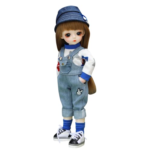 UCanaan BJD Puppe,1/6 SD Puppen 12 Inch 29 Ball Gelenkpuppe DIY Spielzeuge mit Full Set Kleidung Schuhe Perücke Kosmetik, Mädchen-Yixin UCanaan BJD Puppe,1/6 SD Puppen 12 Inch 29 Ball Gelenkpuppe DIY Spielzeuge mit Full Set Kleidung Schuhe Perücke Kosmetik, Mädchen-Yixin von UCanaan