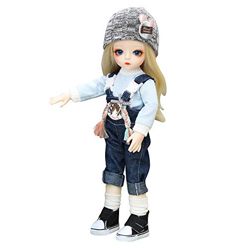 UCanaan BJD Puppe,1/6 SD Puppen 12 Inch 30 Ball Gelenkpuppe DIY Spielzeuge mit Full Set Kleidung Schuhe Perücke Kosmetik, Mädchen-Yiyi UCanaan BJD Puppe,1/6 SD Puppen 12 Inch 30 Ball Gelenkpuppe DIY Spielzeuge mit Full Set Kleidung Schuhe Perücke Kosmetik, Mädchen-Yiyi von UCanaan