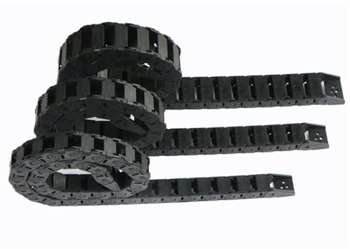 1 Stück 18 x 18 offene Schleppkette, Kabelträger, 18 x 18 mm, 1000 mm Kunststoff-Kabelkette mit Endverbindern(18x18 mm) von UDAMX