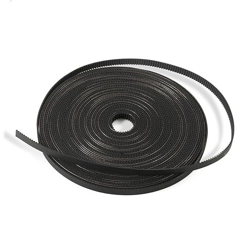 1M/2M GT2 PU Zahnriemen Gummi 2GT 6mm Schwarz 3D-Drucker Teile Synchronriemen Aramidfaser auf Länge geschnitten Passend for 3D-Drucker(1M) von UDAMX