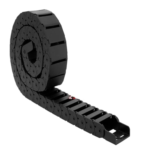 1PCS 1m Länge Lange Schwarz Nylon Kunststoff Drag Kette Brücke Übertragung Kette for Maschine Tank Kette(7x7 mm) von UDAMX