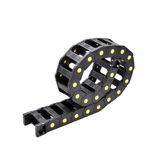 Kunststoff-Übertragungskabelketten Brücke geöffnet Schleppkette mit Endverbindern Werkzeugmaschinen Drahtträger(100mm,20x38mm) von UDAMX