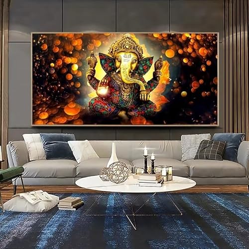 Diamond Painting Ganesha,5D Diamond Painting Groß 50x100cm, Diamant Painting Bilder Erwachsene/Kinder Malen nach Zahlen DIY Diamant malerei Voll Round bohrer Set, daiment Painting, Deko, Gifts Diamond Painting Ganesha,5D Diamond Painting Groß 50x100cm, Diamant Painting Bilder Erwachsene/Kinder Malen nach Zahlen DIY Diamant malerei Voll Round bohrer Set, daiment Painting, Deko, Gifts von UDERUI