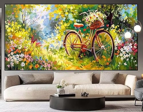 Diamond Painting Groß xxl 100 x 40 cm Fahrrad Diamant Painting Bilder Erwachsene Malen nach Zahlen Garten DIY Voll Square diamond painting zubehör Set für Wohnzimmer und Schlafzimmer Wanddeko K5 Diamond Painting Groß xxl 100 x 40 cm Fahrrad Diamant Painting Bilder Erwachsene Malen nach Zahlen Garten DIY Voll Square diamond painting zubehör Set für Wohnzimmer und Schlafzimmer Wanddeko K5 von UDERUI