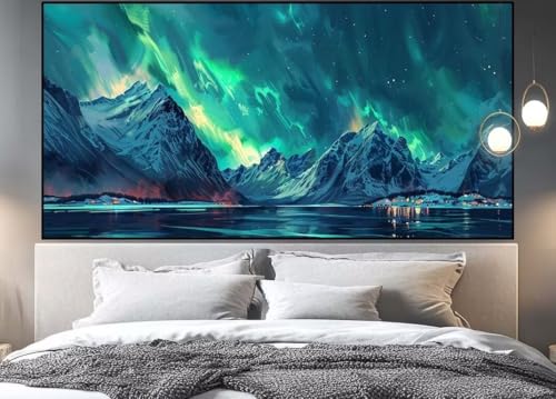 Diamond Painting Groß xxl 150x60 cm Polarlicht Diamant Painting Bilder Erwachsene Malen nach Zahlen Landschaft DIY Voll Square diamond painting zubehör Set für Wohnzimmer und Schlafzimmer Wanddeko C21 Diamond Painting Groß xxl 150x60 cm Polarlicht Diamant Painting Bilder Erwachsene Malen nach Zahlen Landschaft DIY Voll Square diamond painting zubehör Set für Wohnzimmer und Schlafzimmer Wanddeko C21 von UDERUI