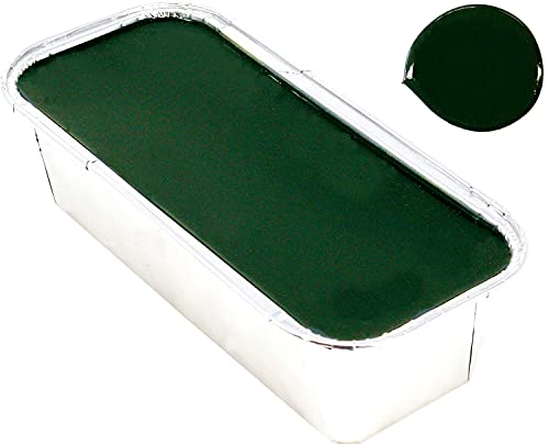 Flaschensiegellack N Moosgrün 500 ml, Siegellack in Aluschale zum Flaschen tauchen/versiegeln, hart und brüchig ca. 1 kg von UDIG