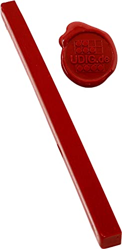 Herbin Siegellack Rot - Bank 1 Stange, 22 cm, Siegellackstange Feuerrot Knallrot für brechende Siegel Herbin Siegellack Rot - Bank 1 Stange, 22 cm, Siegellackstange Feuerrot Knallrot für brechende Siegel von UDIG