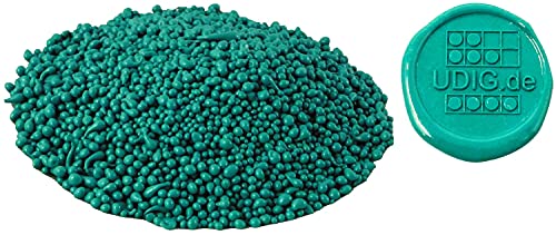 Perlensiegellack Türkis Nr. 3200-100 g, Siegellack Granulat blau-grün für brechende Siegel von UDIG