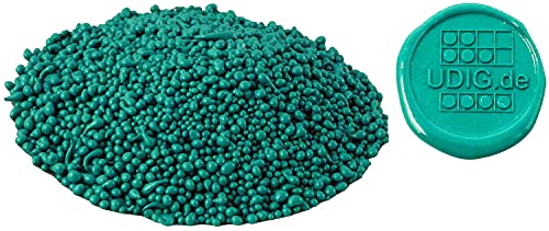 Perlensiegellack Türkis Nr. 3200-100 g, Siegellack Granulat blau-grün für brechende Siegel Perlensiegellack Türkis Nr. 3200-100 g, Siegellack Granulat blau-grün für brechende Siegel von UDIG