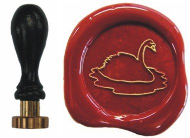 Siegel Stempel Petschaft Schwan 24 mm von UDIG
