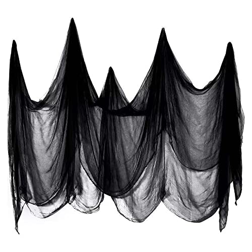 UDIKEFO 200 x 500 cm Halloween Gruselige Tuch, Gruseliges Käsetuch,Halloween Deko Stoff, Halloweenstoff schwarz, Halloween Dekoration Gruselig Vorhang,Horror Halloween Party Dekoration UDIKEFO 200 x 500 cm Halloween Gruselige Tuch, Gruseliges Käsetuch,Halloween Deko Stoff, Halloweenstoff schwarz, Halloween Dekoration Gruselig Vorhang,Horror Halloween Party Dekoration von UDIKEFO