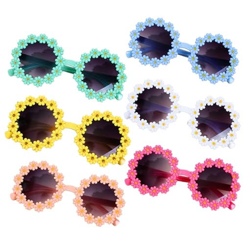 UDNFHL 6 Stücke Kleiner Blumen Sonnenbrillen, Kreative Designbrillen, Lustige Sonnenbrillen, Partykostümzubehör, Foto -Requisiten. UDNFHL 6 Stücke Kleiner Blumen Sonnenbrillen, Kreative Designbrillen, Lustige Sonnenbrillen, Partykostümzubehör, Foto -Requisiten. von UDNFHL