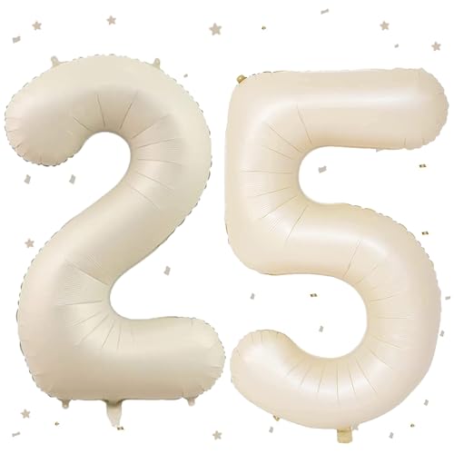 Beige Luftballon 25,Zahlen Luftballon Beige,40 Zoll Creme Weiß Folienballon 2&5,Beige Zahlenballon 25 Helium Ballon Luftballon 25 Geburtstag für 25th 52th Geburtstagsdeko Kinder Mädchen Junge Beige Luftballon 25,Zahlen Luftballon Beige,40 Zoll Creme Weiß Folienballon 2&5,Beige Zahlenballon 25 Helium Ballon Luftballon 25 Geburtstag für 25th 52th Geburtstagsdeko Kinder Mädchen Junge von UDRKFOPK